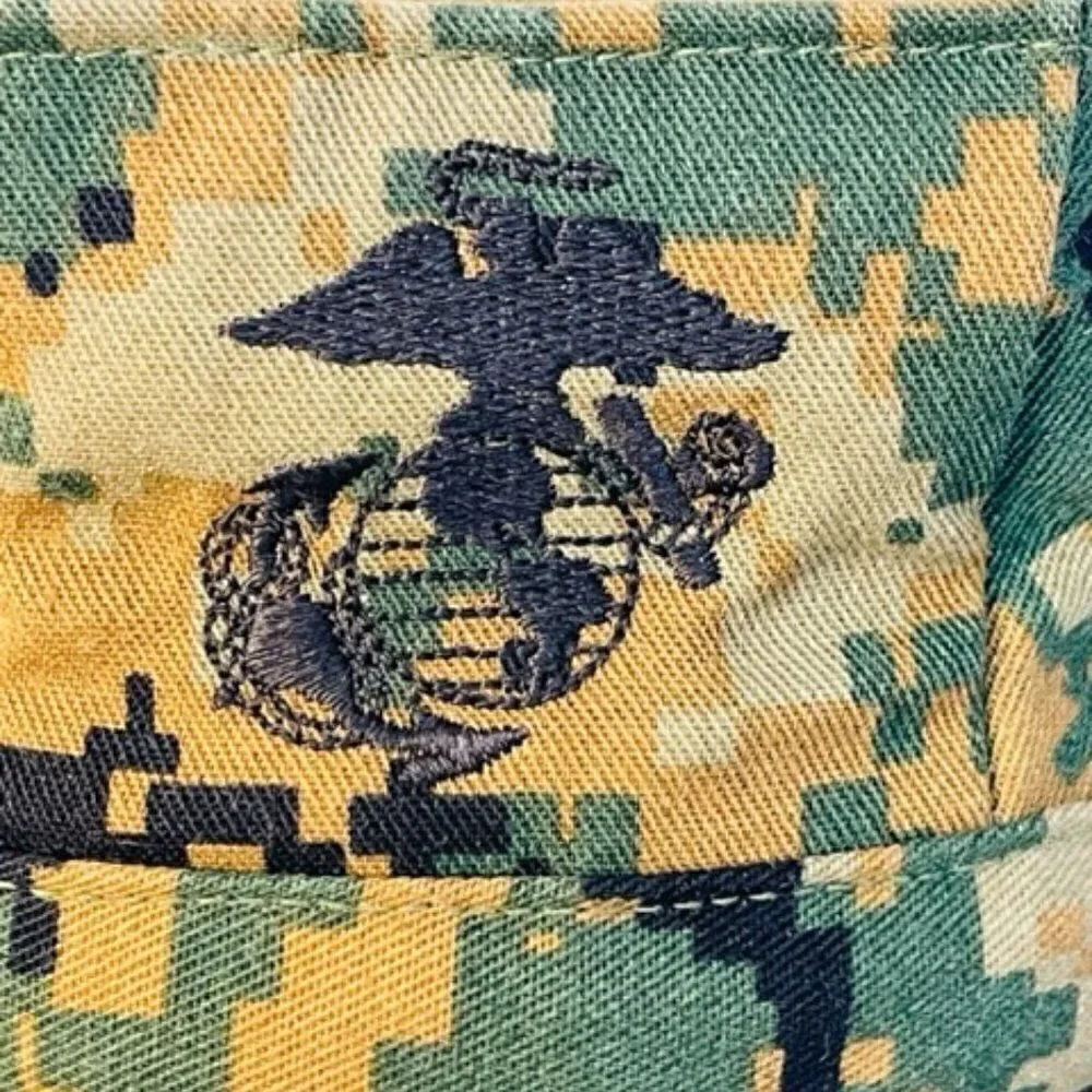 USMC 8-Point Jungle Cover - Marine Corps Digital Jungle Utility Hat- Size S Exce